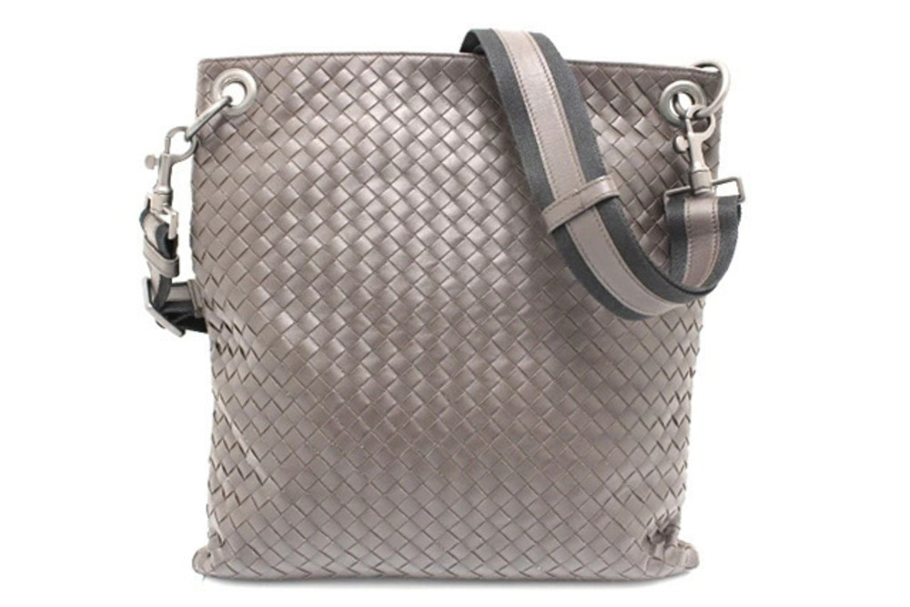 BOTTEGA VENETA Intrecciato Shoulder Bag Calfskin